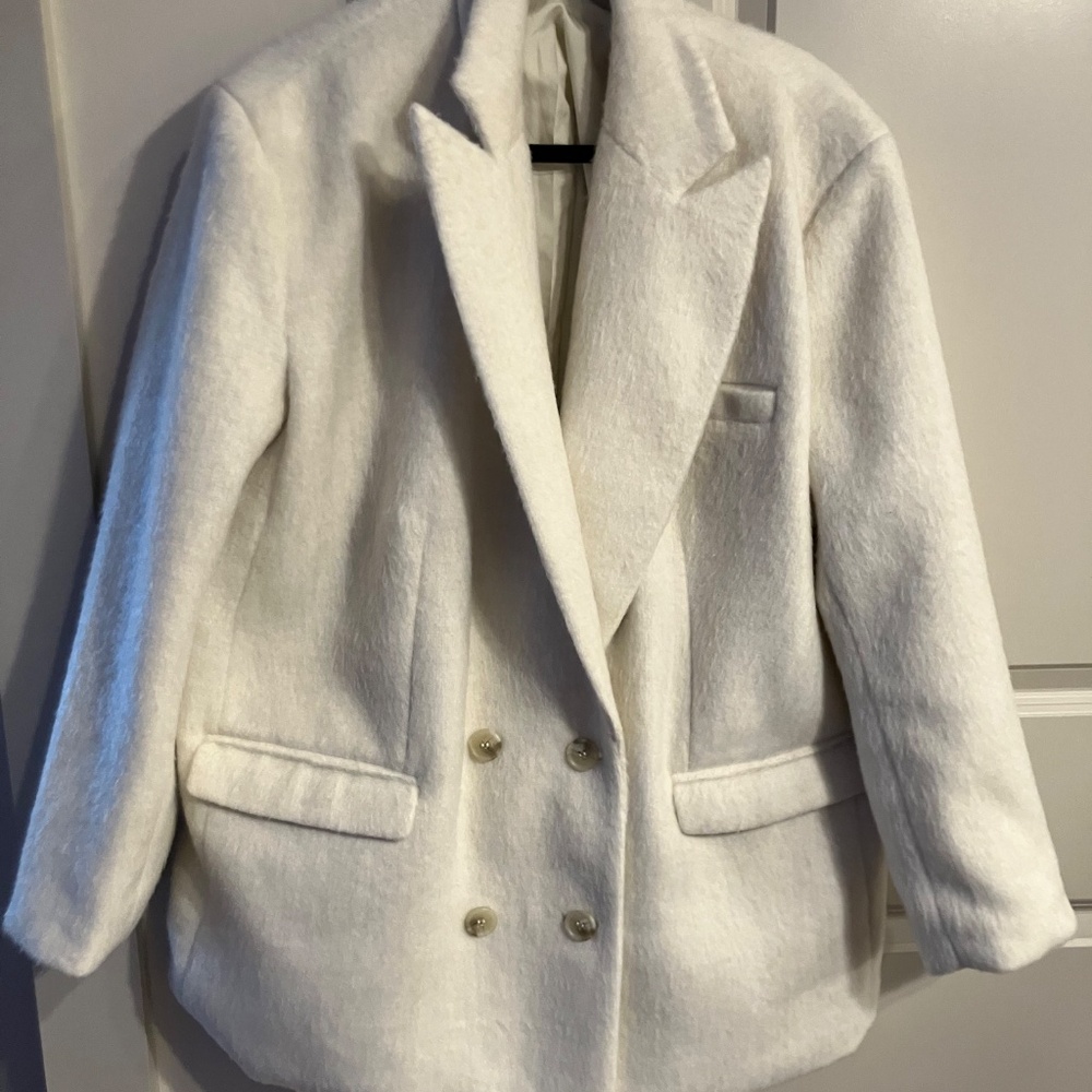 Winter White Double Breasted Jacket - image 5